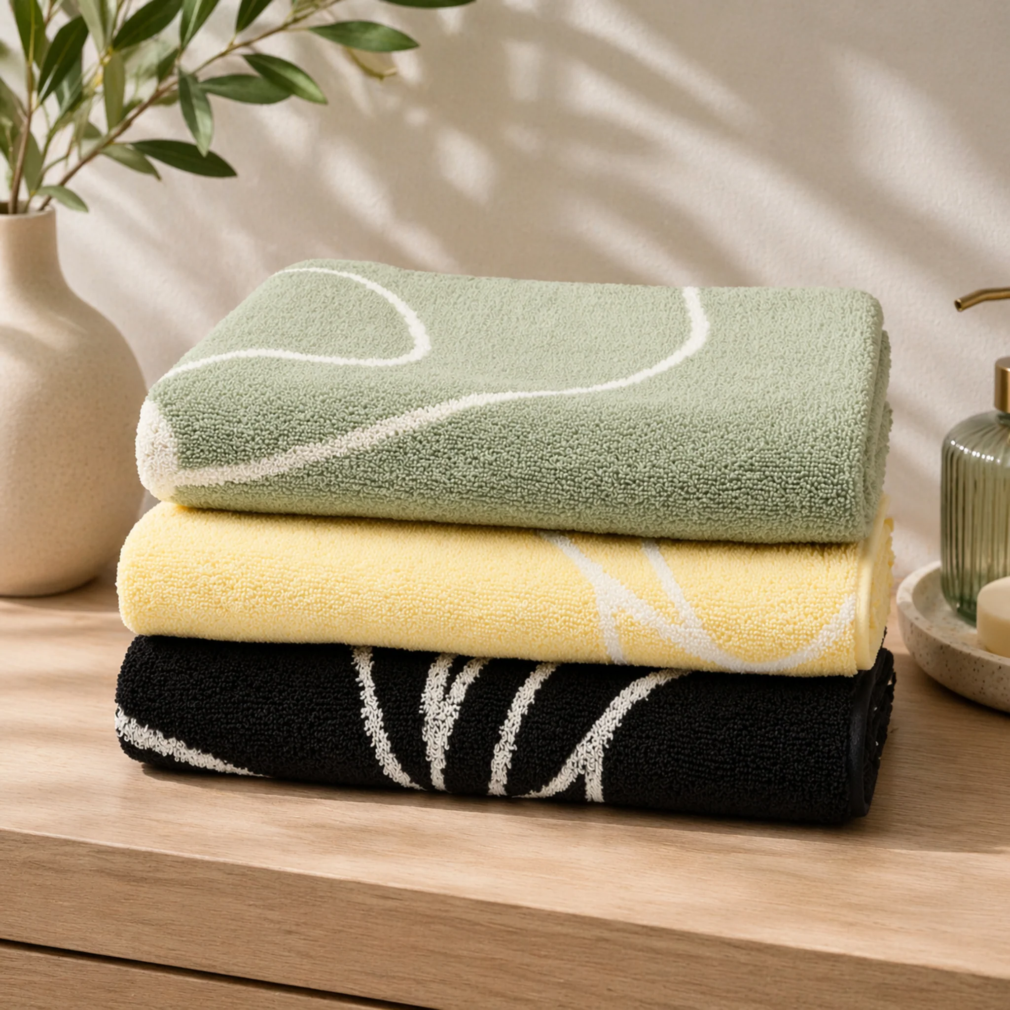 Textured Cotton Towels