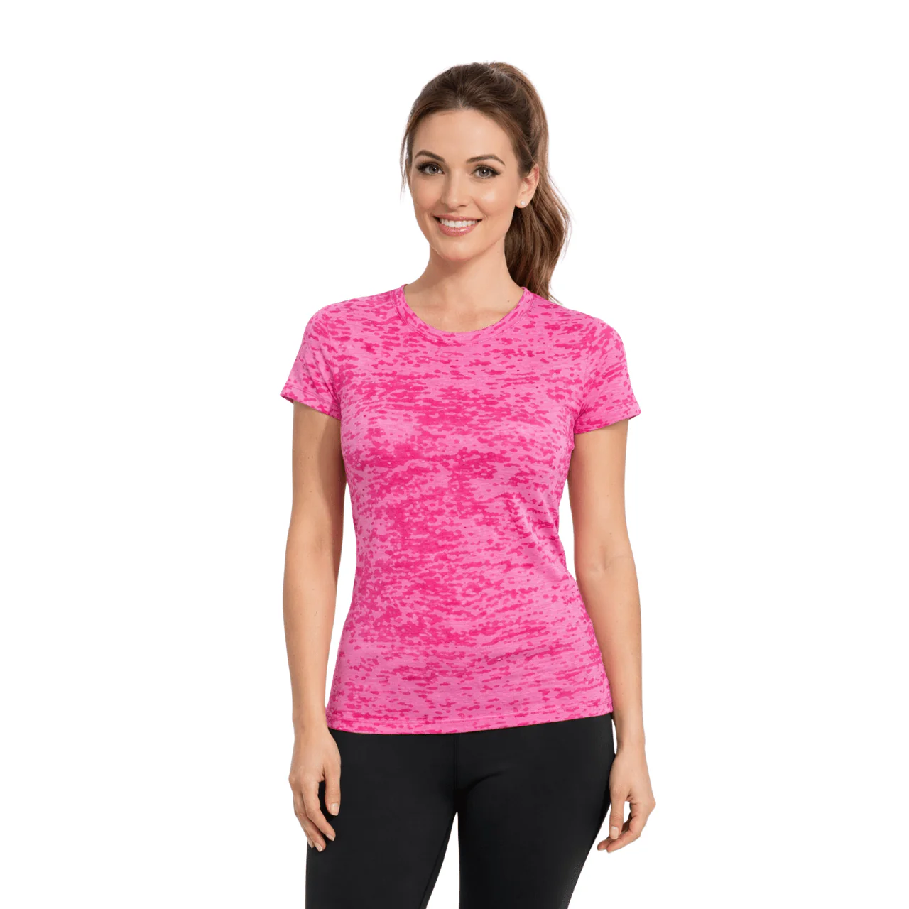 Textured Crew Neck T-Shirt - Image 2