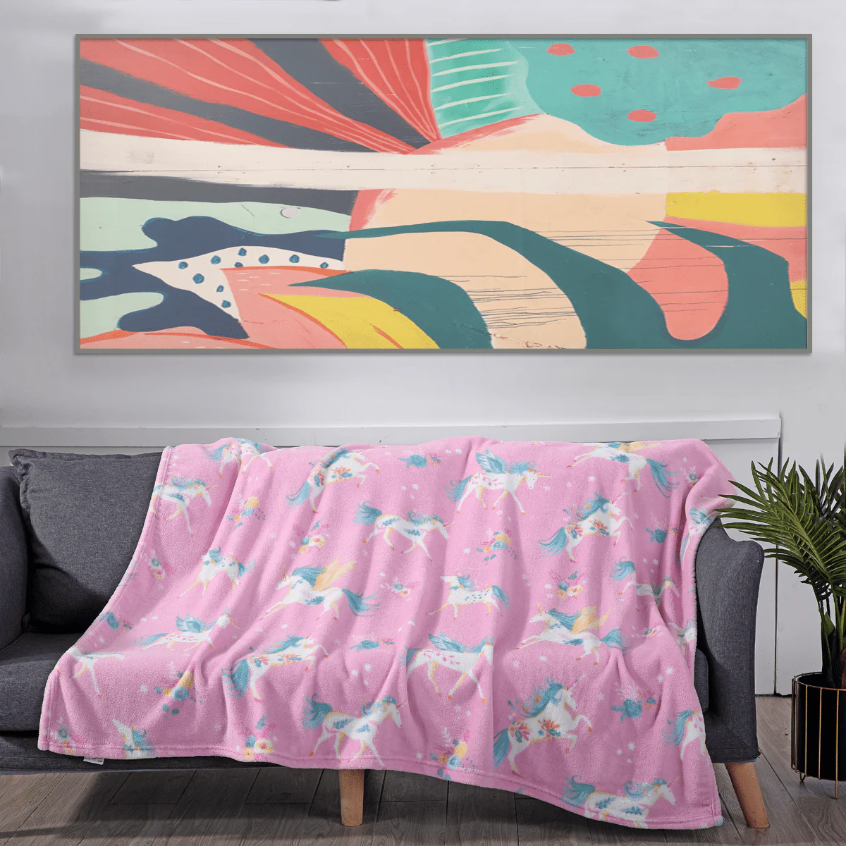 Throw Novelty Plush Blanket Girls - Image 2