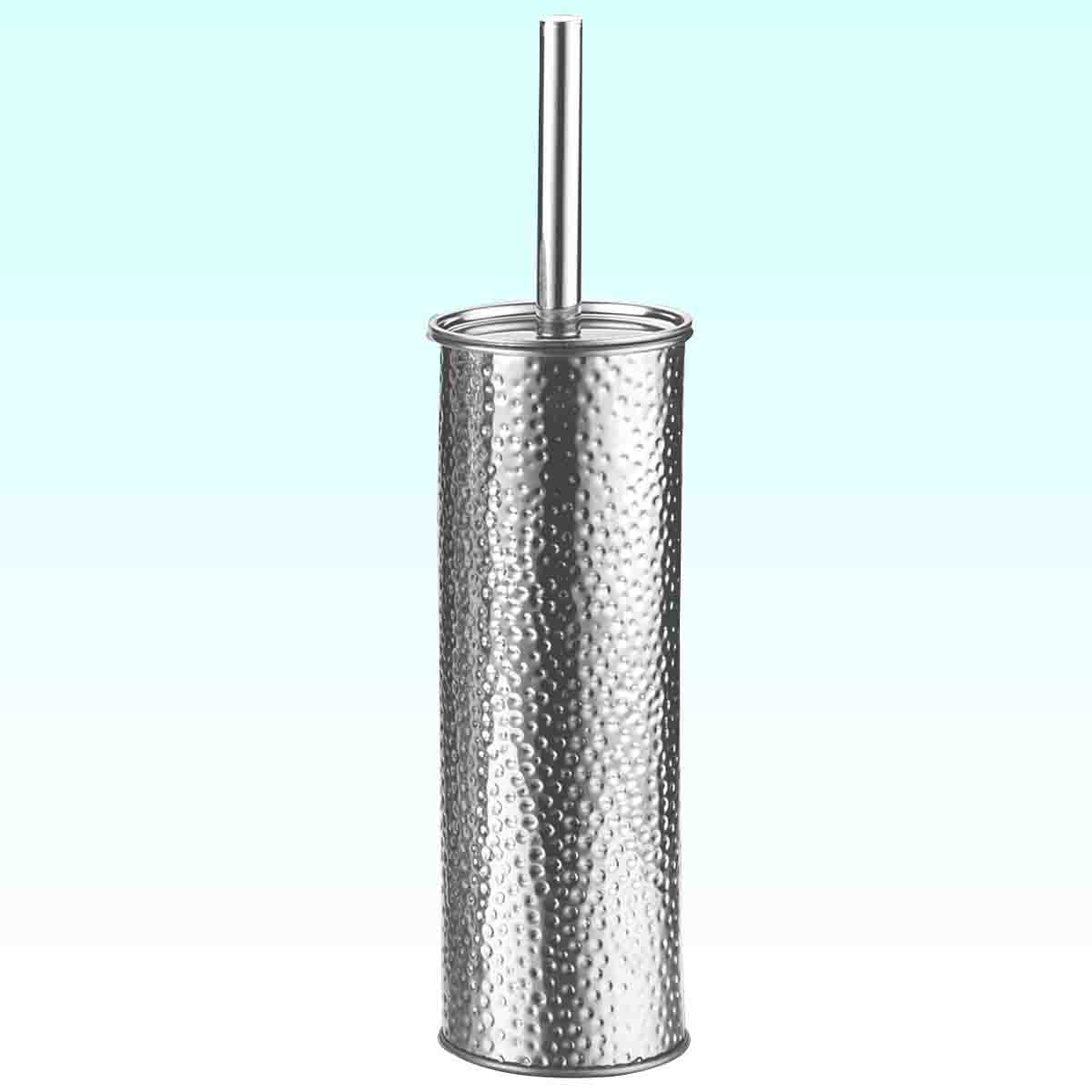 Toilet Brush Set With Holder And Hammered Embossing - Image 2