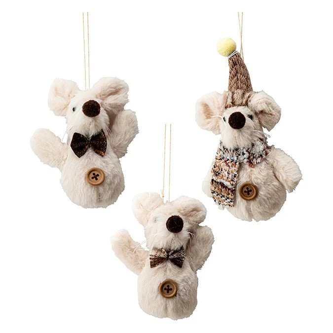 Fabric Hanging Mouse Ornament – Price per unit