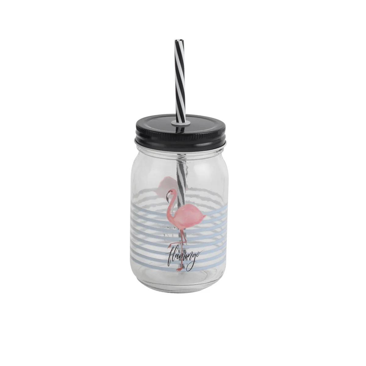 Tropical Birds Drinking  Jar With Straw - Image 4