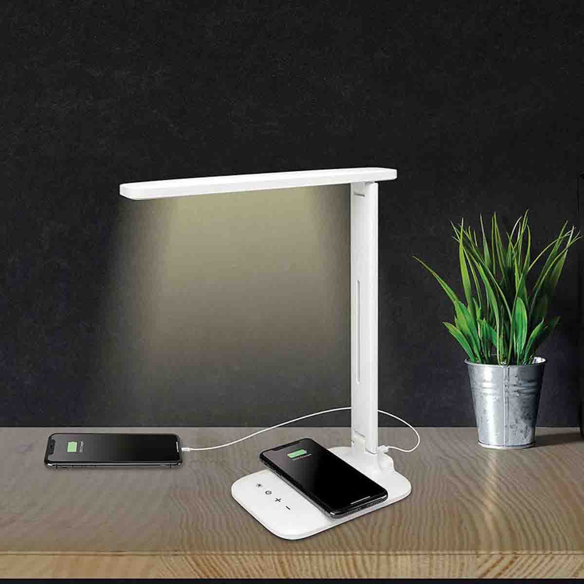 Usb Direct Led Light White With Wireless Phone Charger