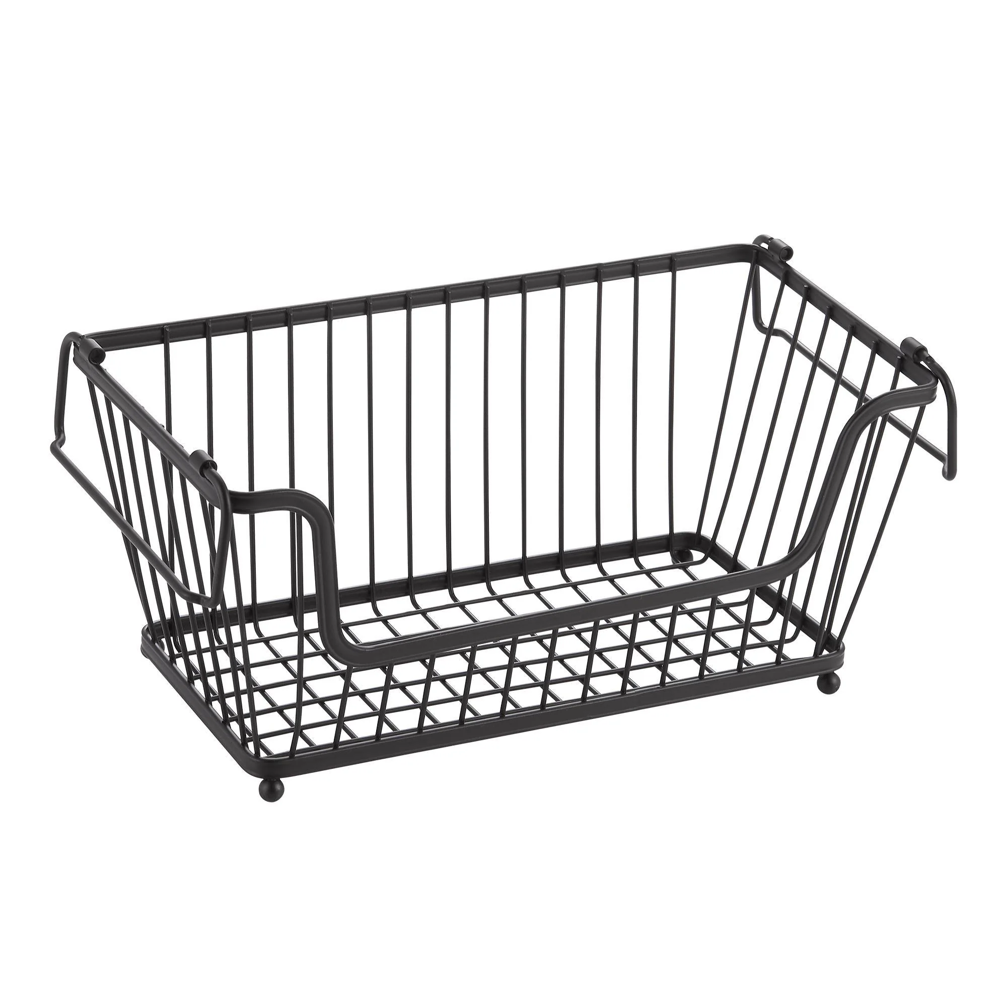 Vintage Stackable Storage Basket - Image 2