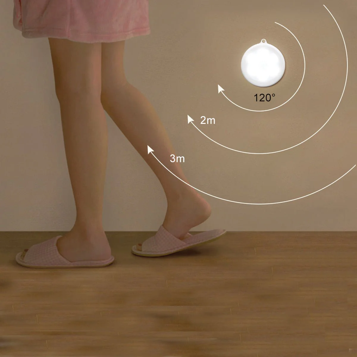 WATTSON | Set of 2 Round Infrared Sensor LED Lights