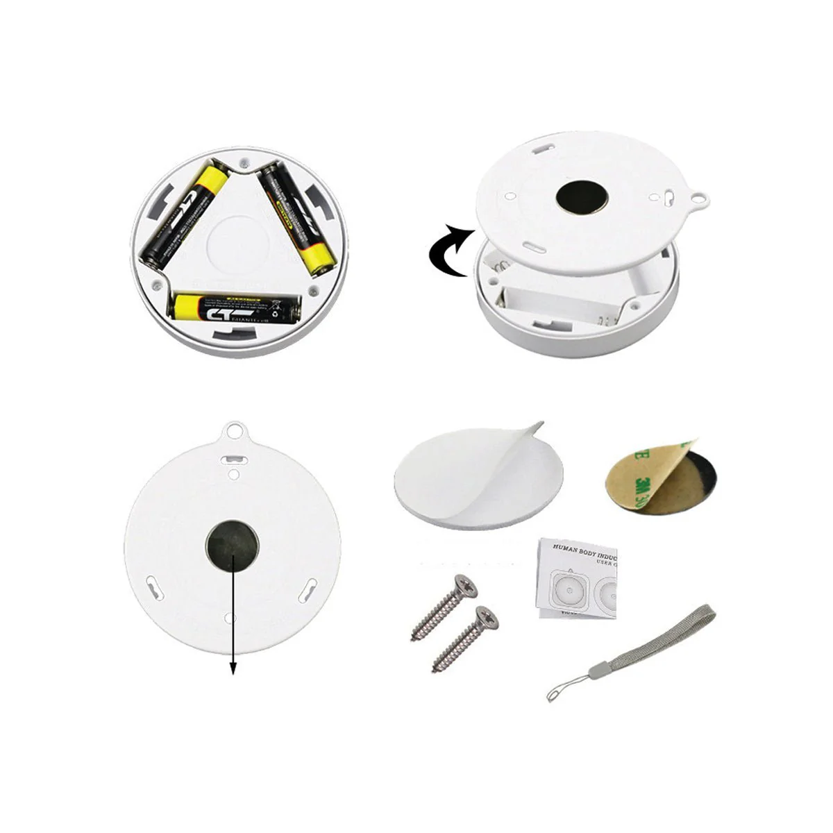 WATTSON | Set of 2 Round Infrared Sensor LED Lights - Image 7