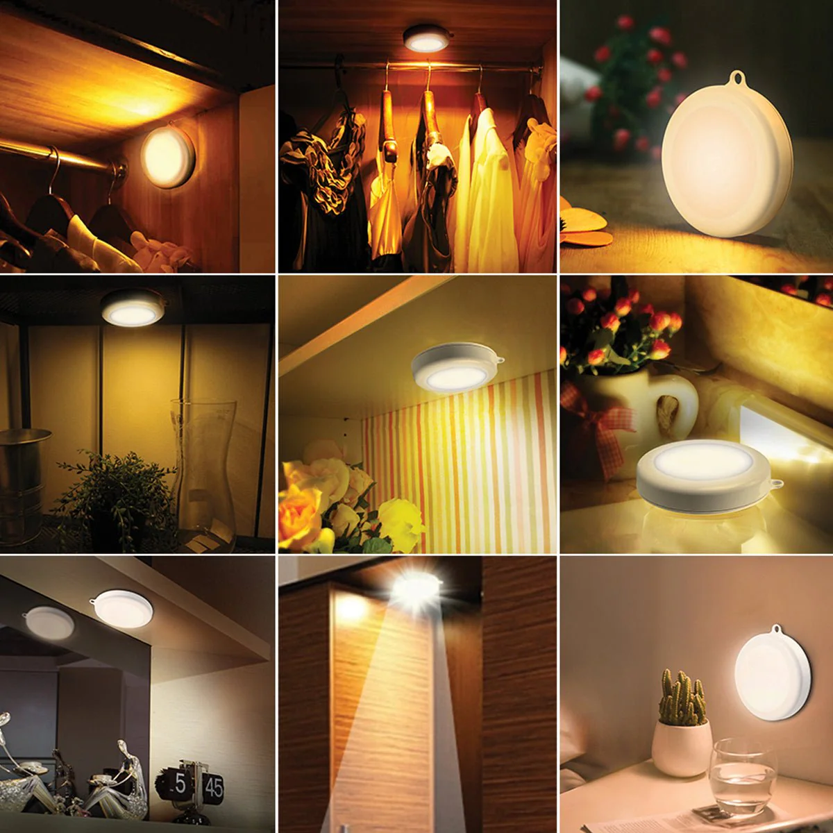 WATTSON | Set of 2 Round Infrared Sensor LED Lights - Image 8