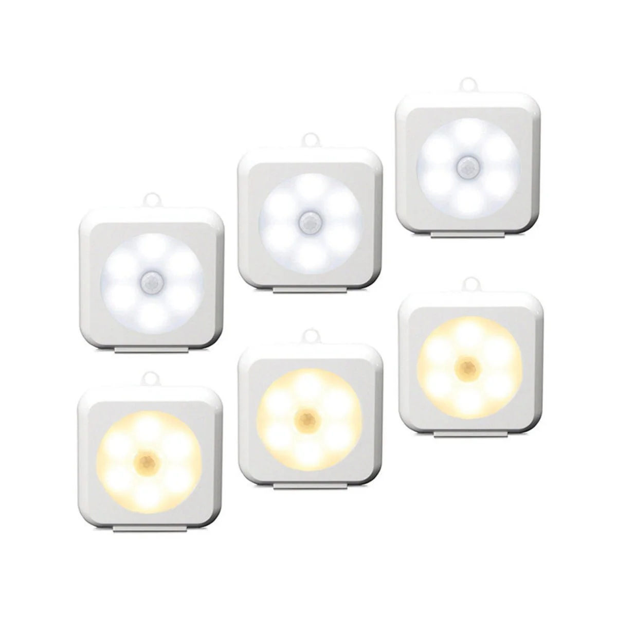 WATTSON | Set of 2 Square Infrared Motion Sensor Lights