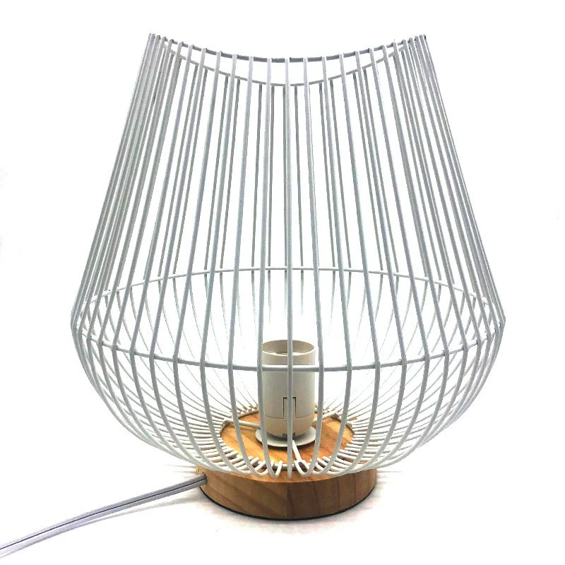 White Metal Wire Lamp