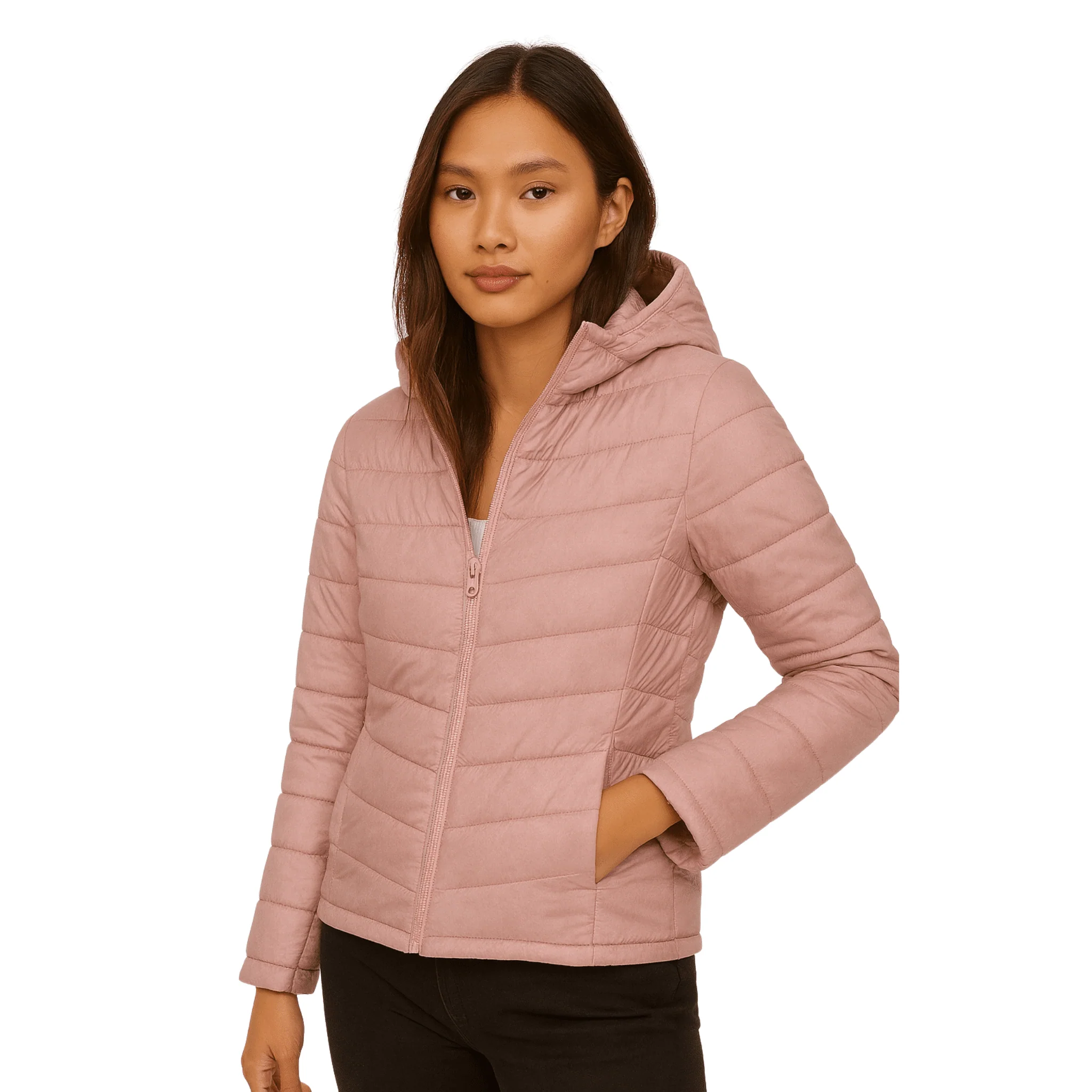 Women’s Lightweight Hooded Puffer Jacket - Image 2