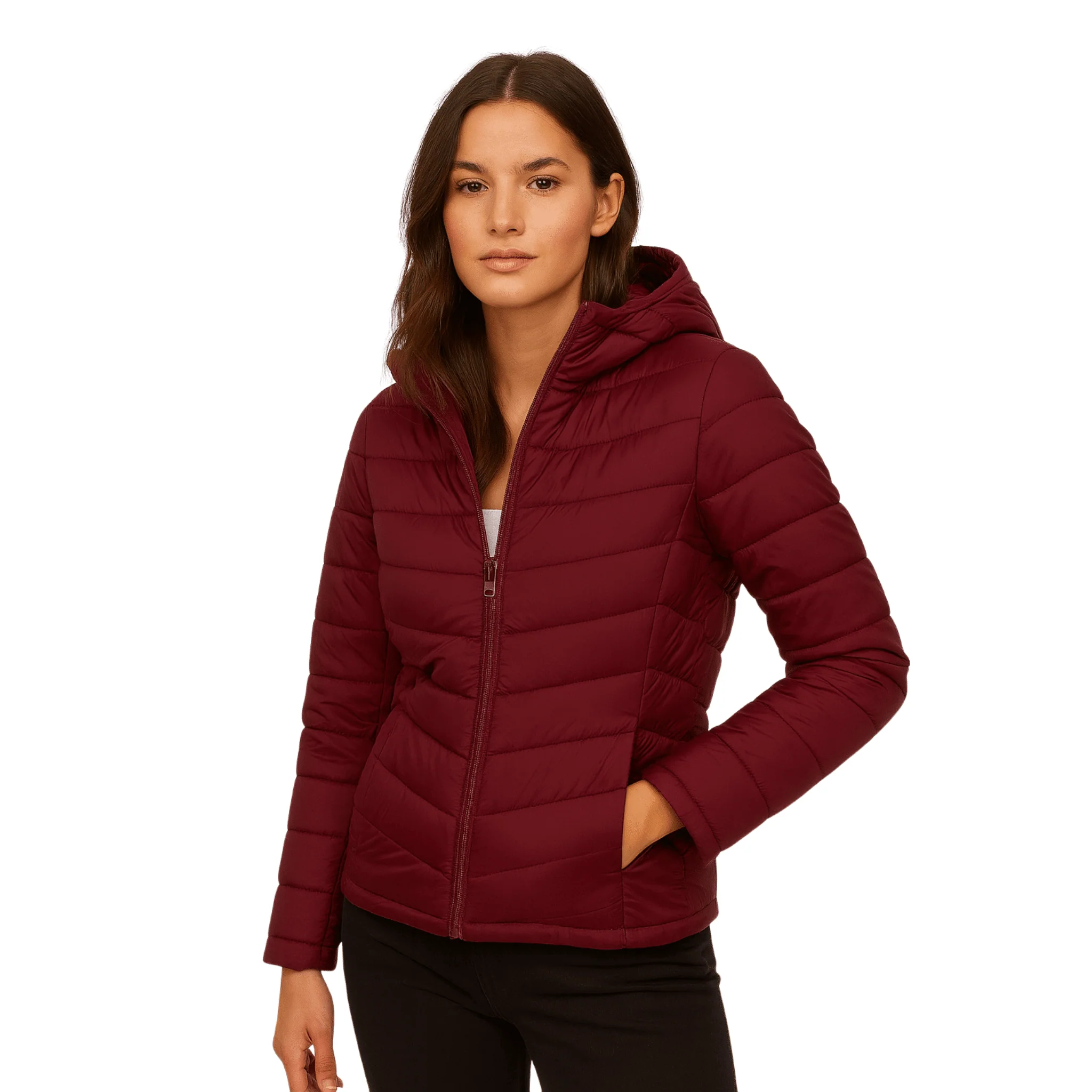 Women’s Lightweight Hooded Puffer Jacket - Image 4