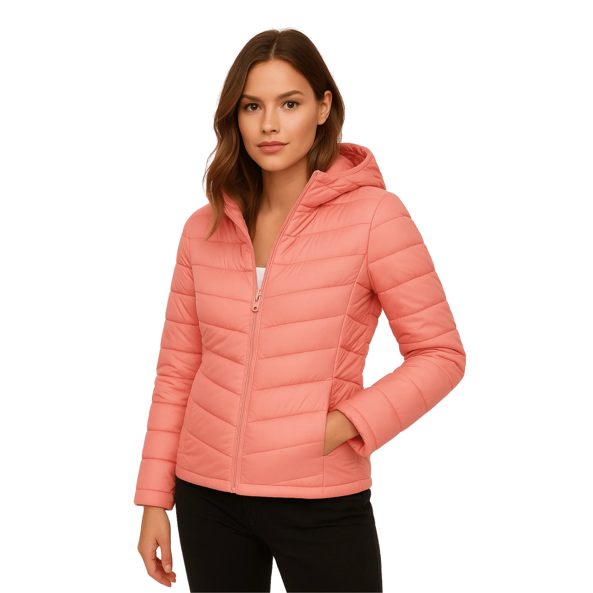 Women’s Lightweight Hooded Puffer Jacket - Image 5