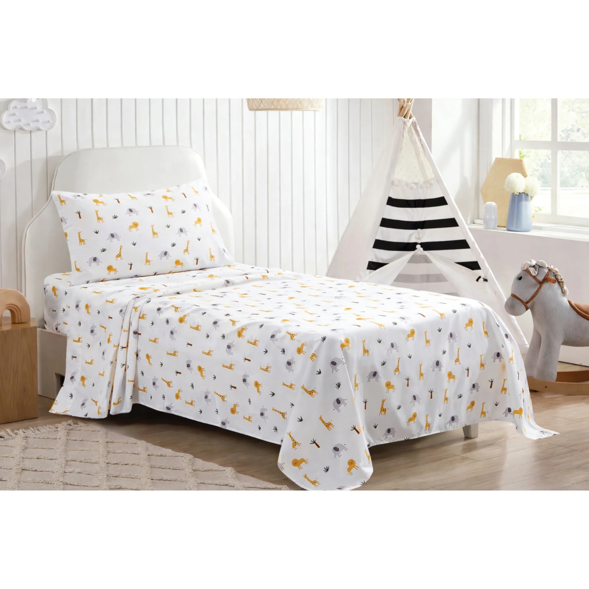 Woodland Safari Twin Sheet Set
