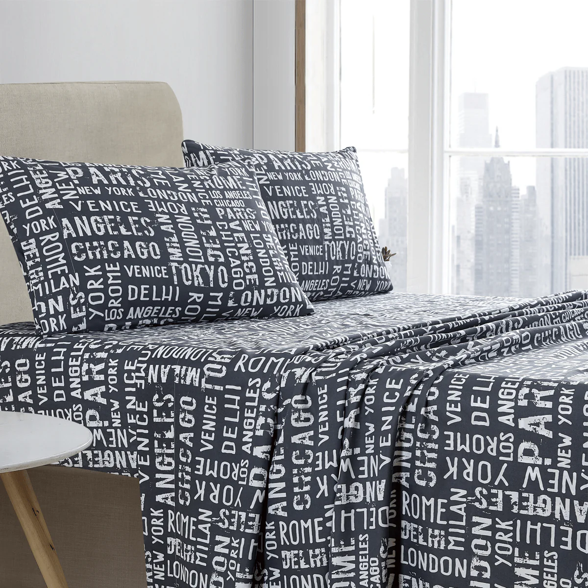 World Cities | Microfiber Sheet Set - Image 4