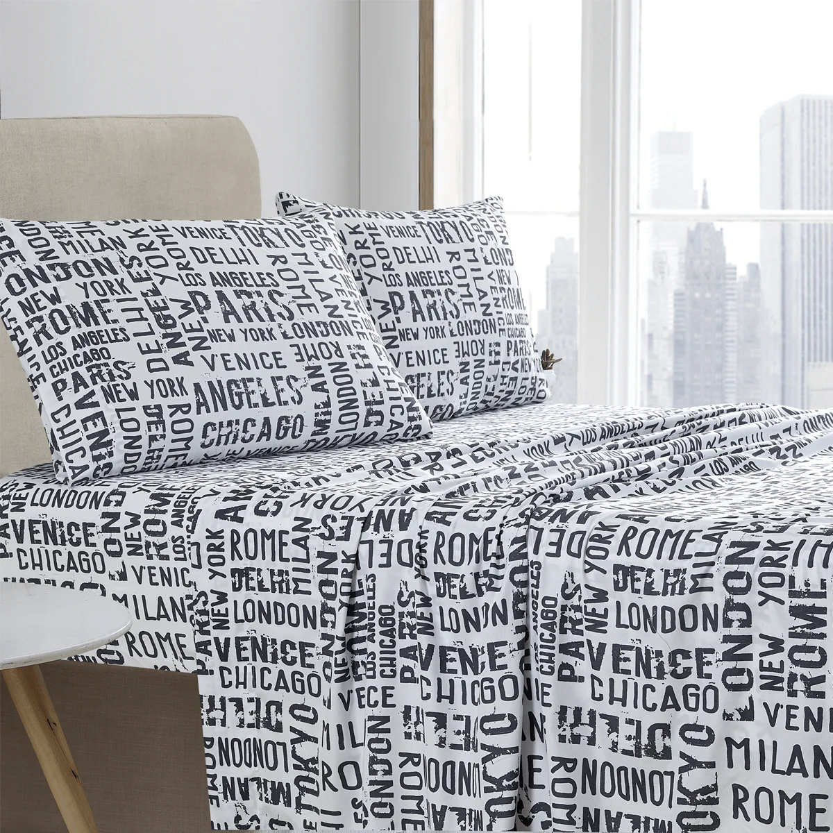 World Cities | Microfiber Sheet Set - Image 7