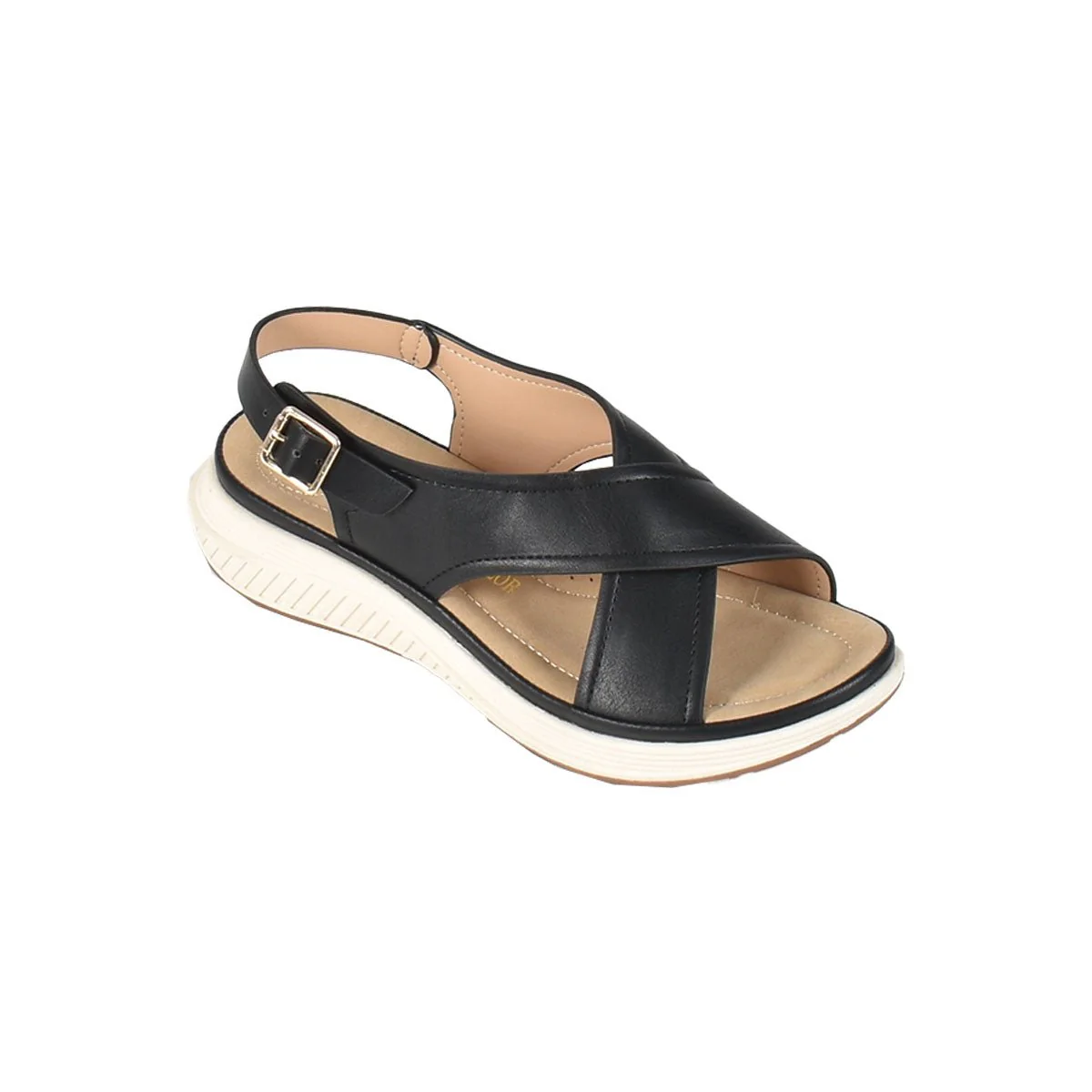 Wos Cris Cross Sandal With Back Strap - Image 3