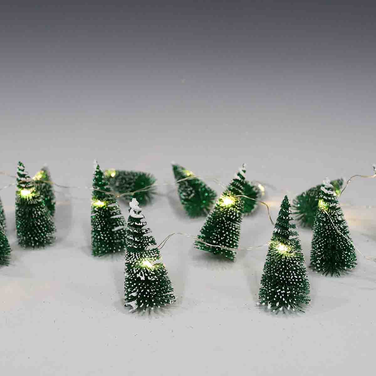 Xmas 15l String Light Green Christmas Trees