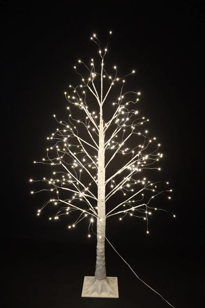 Xmas Firework Birch Tree 276L Warm White