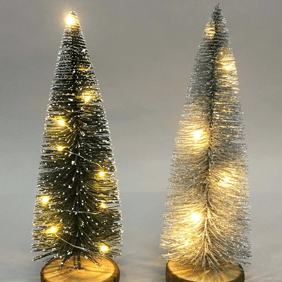 Xmas Led Tinsel Tree 30cm
