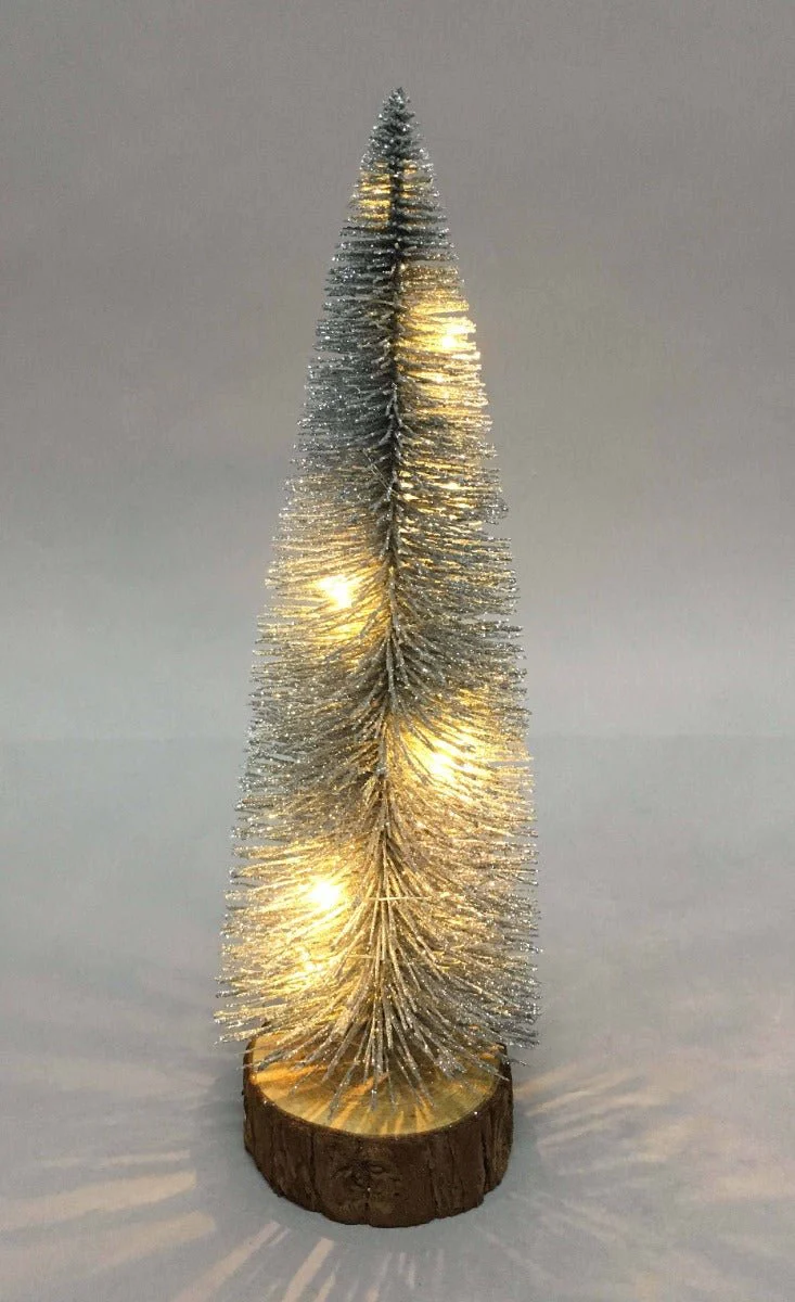 Xmas Led Tinsel Tree 30cm - Image 3