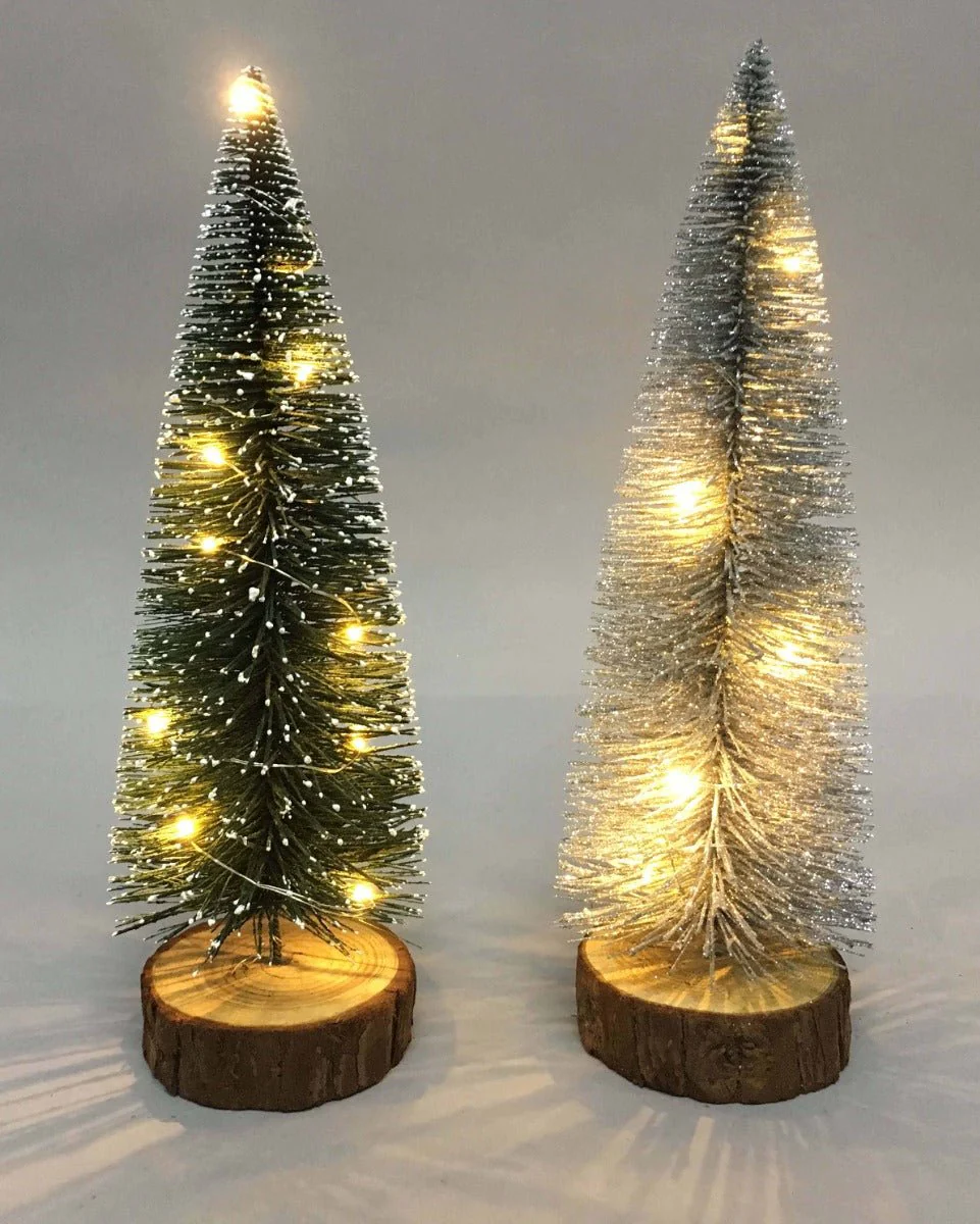 Xmas Led Tinsel Tree 30cm - Image 4