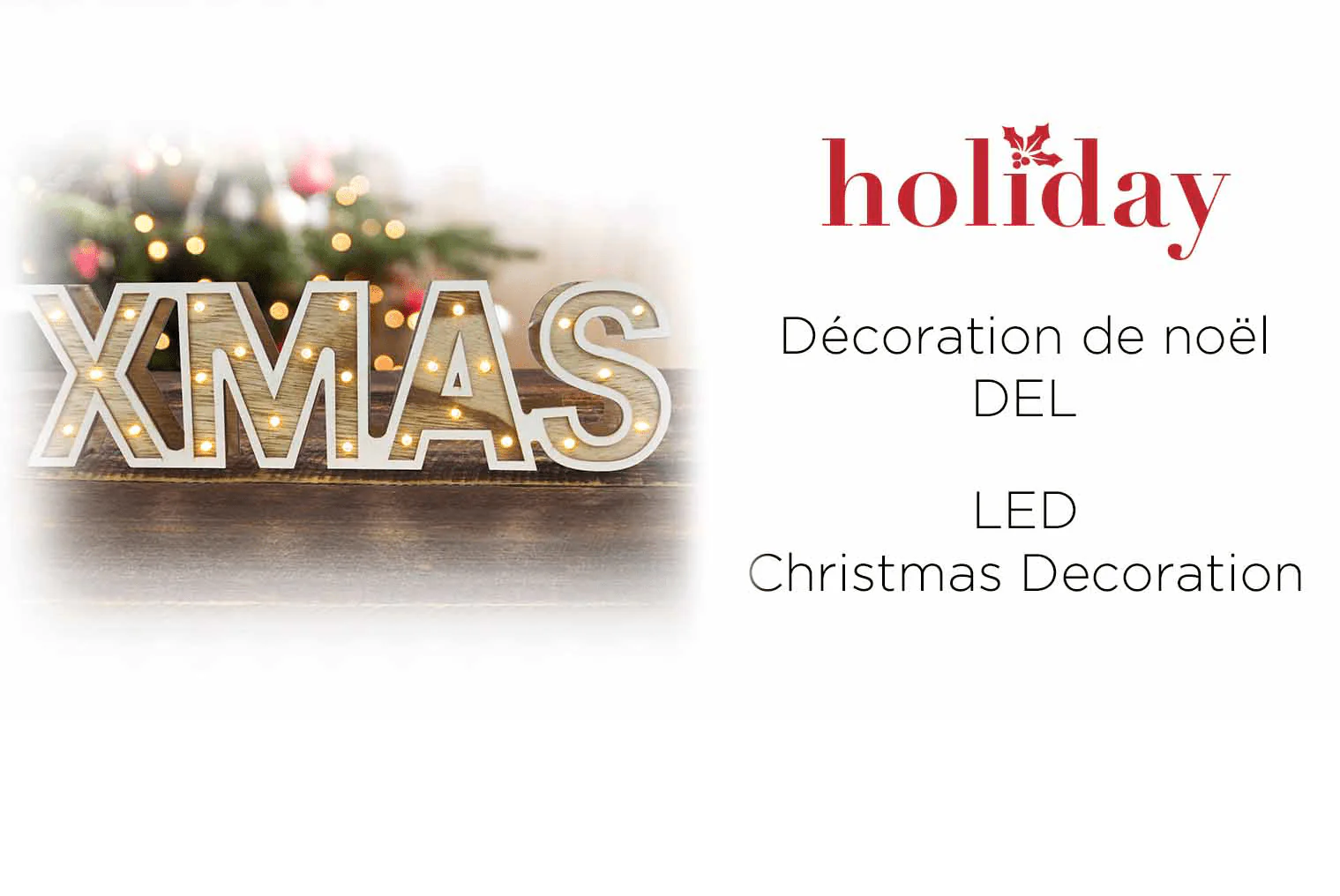 Xmas Led Xmas Wood Look 38x11 - Image 3
