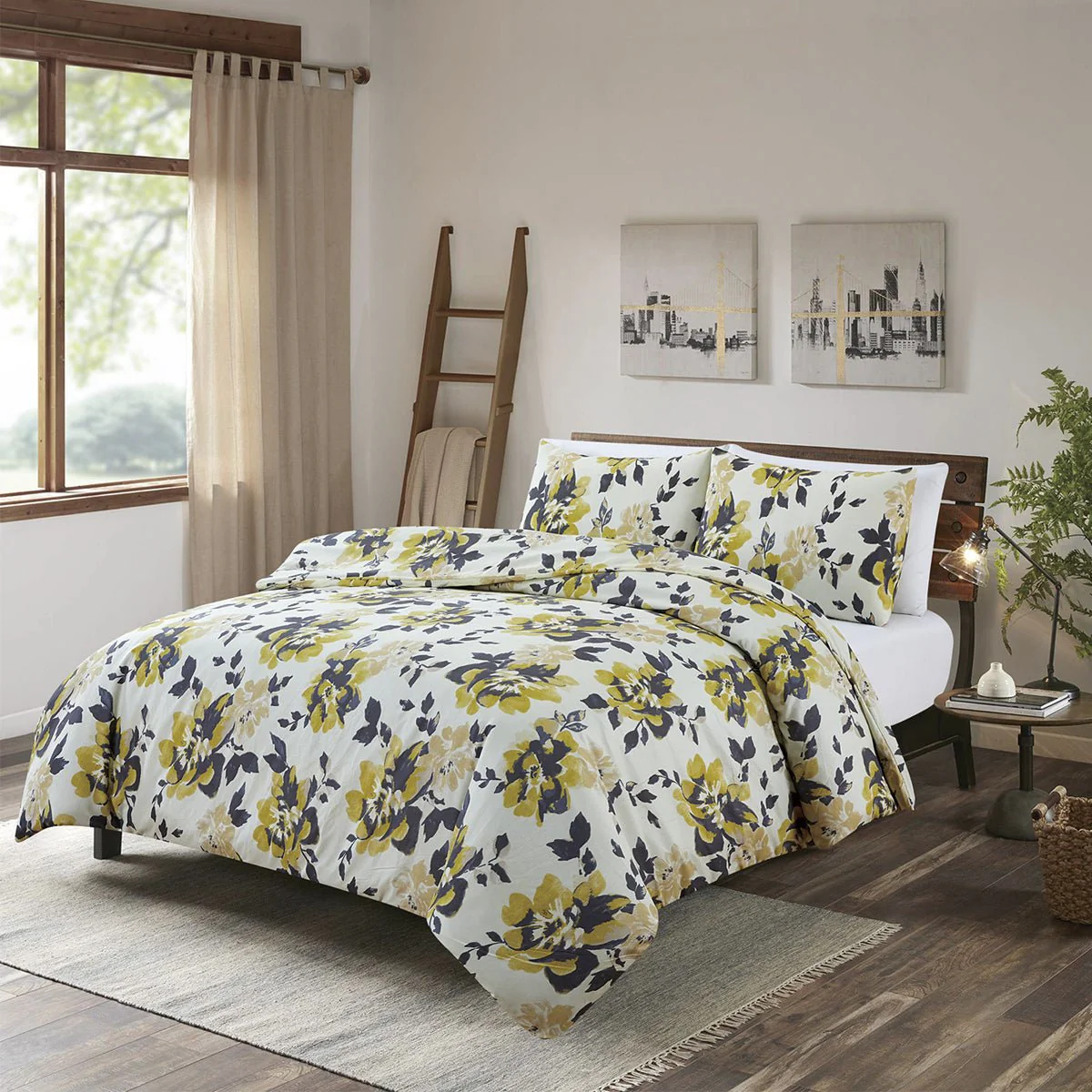 Zinnia - Duvet Cover Set | Yellow - Image 5