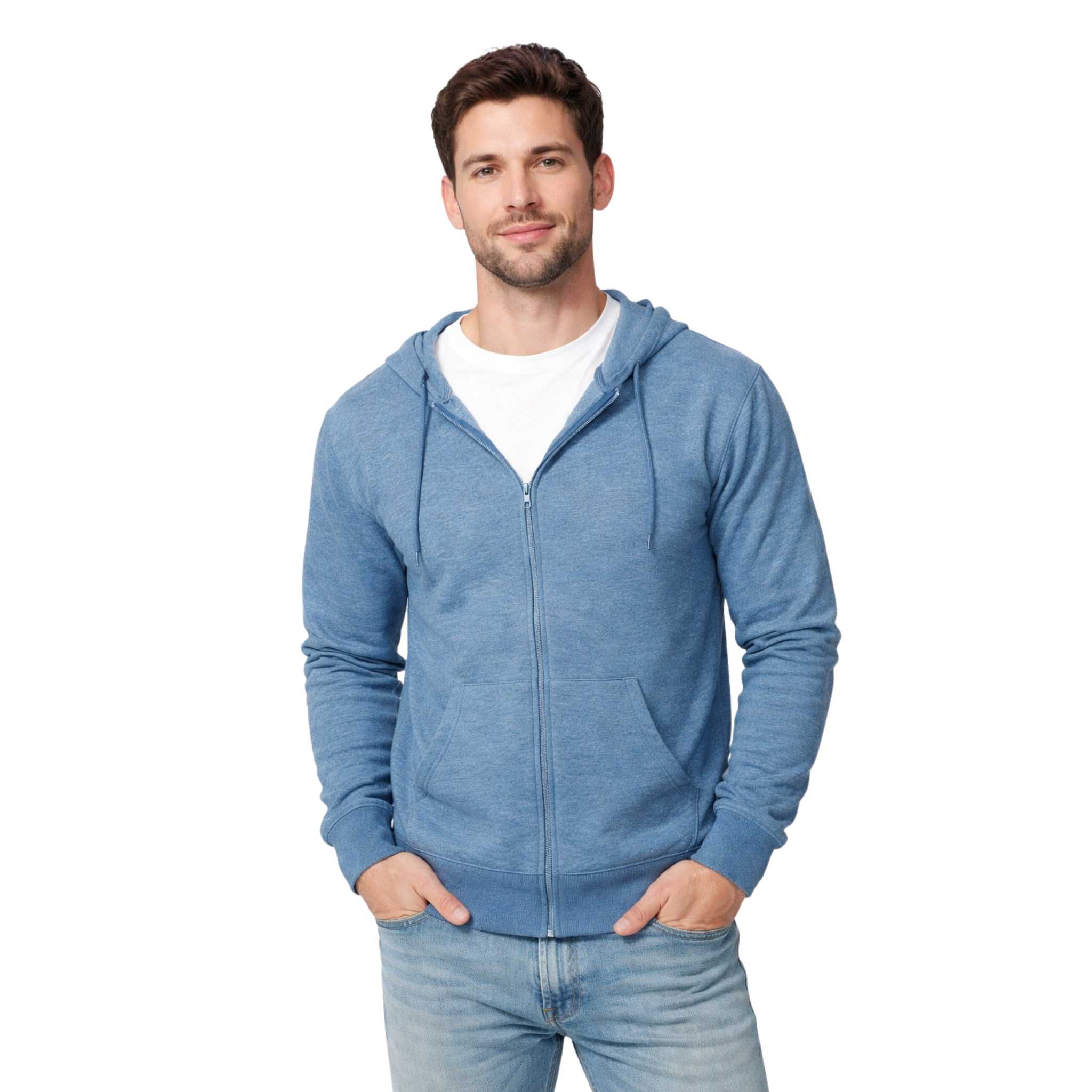 Zip-Up Hoodie in Soft Fleece