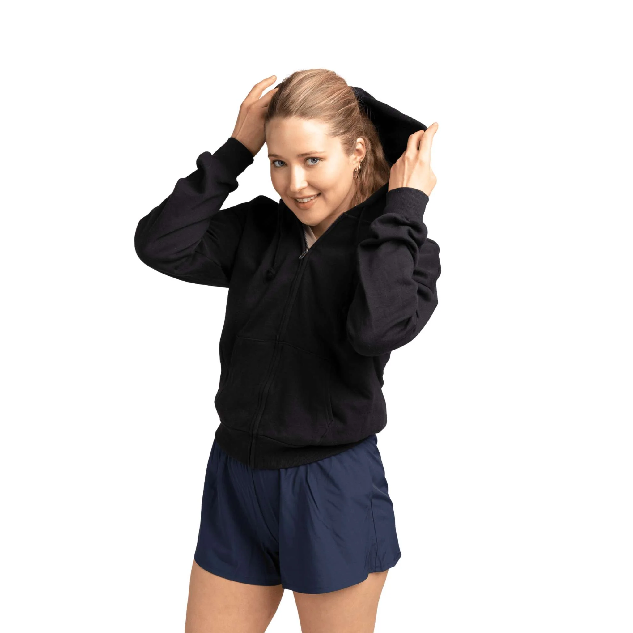 Zip-Up Hoodie with Pockets - Image 4